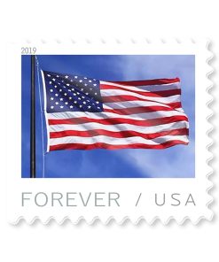 2019 U.S Flag First-Class Postage USPS Forever Stamps 100pcs/Pack (20PCS/Booklet)