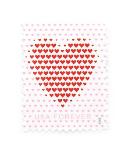2020 US Made of Hearts Wedding First-Class Postage USPS Forever Stamps 100pcs/Pack (20PCS/Booklet)
