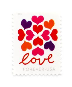 2019 US Heart Blossom First-Class Postage USPS Forever Stamps 100pcs/Pack (20PCS/Booklet)