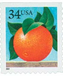 2001 34c Orange First-Class Postage USPS Forever Stamps 100pcs/Pack (20PCS/Booklet)